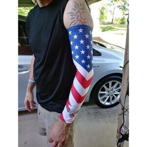 USA Mexico P. R. Flag Compression Arm Sleeve - Youth - Adult - Baseball Football